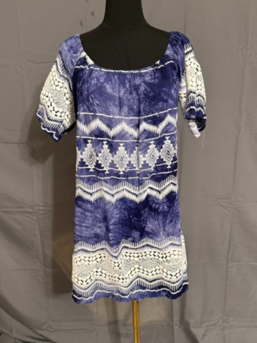LA BLANCA Tie Dye Tunic Blouse Size M - Picture 1 of 3
